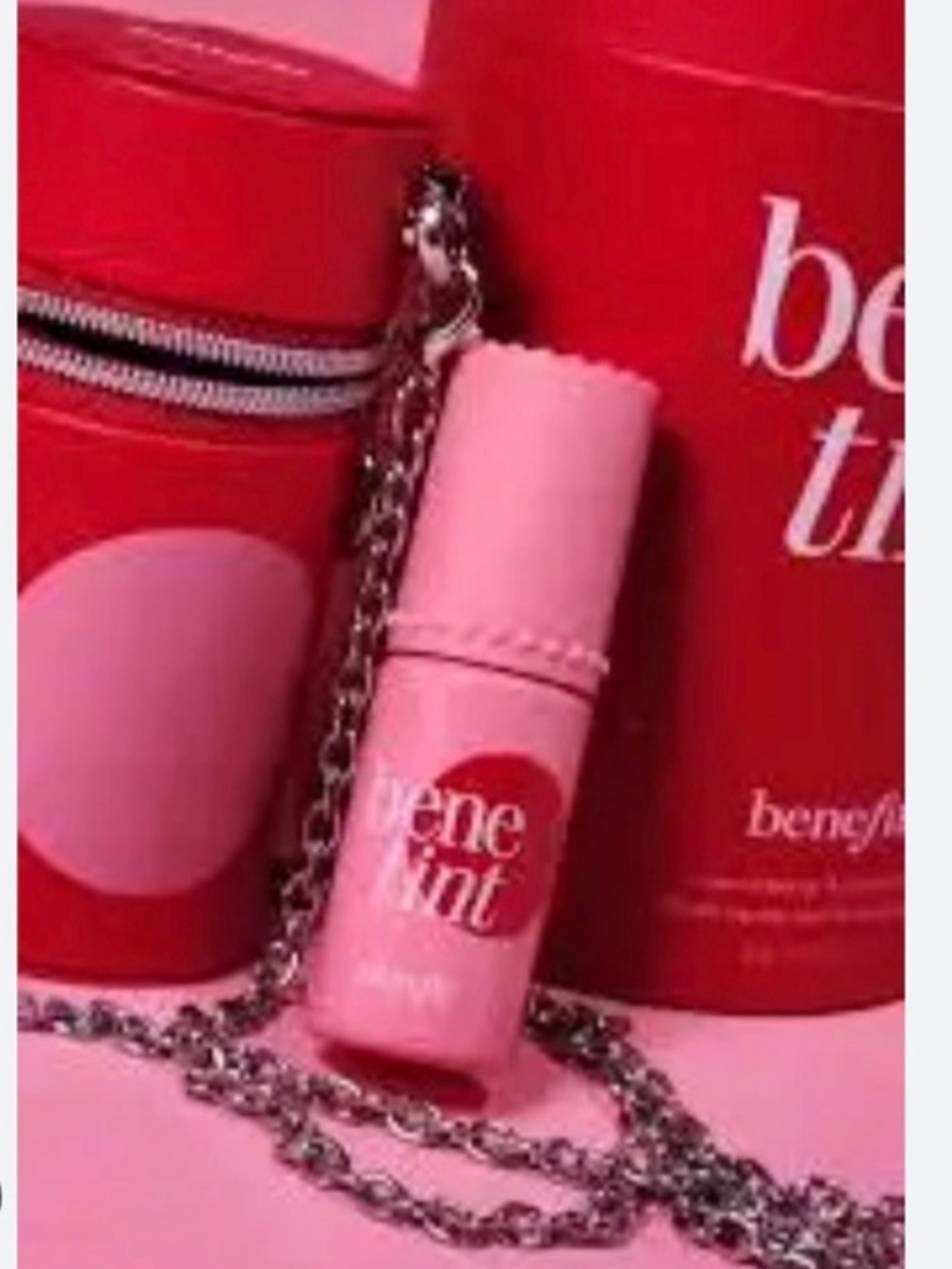 Benefit Benetint Blush & Lip Stain & Leather Travel Case Limited Ed. Gift Set